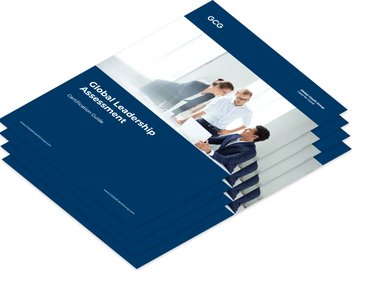 A stack of GLA360 Certification Guide booklets